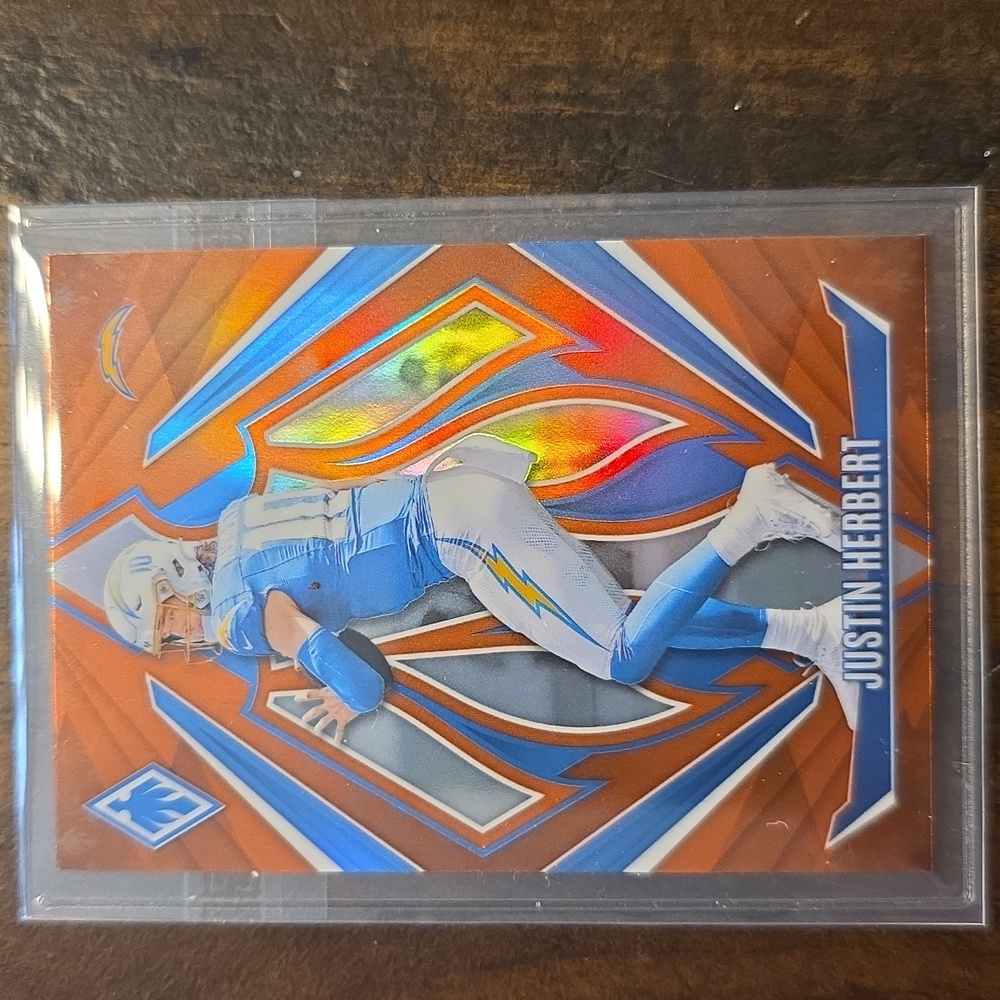 Panini Chargers Trading Card with Blue and White
